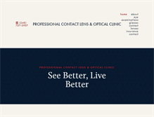 Tablet Screenshot of professionalcontactlensclinic.com